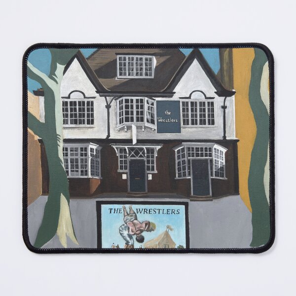 Item preview, The Wrestlers pub sign, Highgate, London. designed and sold by Aylmer Art, Aylmer Parade, N2 0PE.