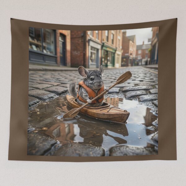 Item preview, Chinchilla Kayaks a Very Small London Puddle designed and sold by Tridentulus.
