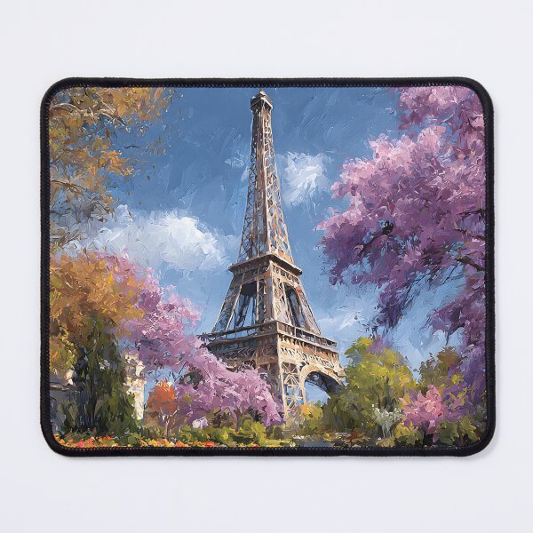 Item preview, Eiffel Tower Among Cherry Blossoms Paris Spring Scene designed and sold by daila70.