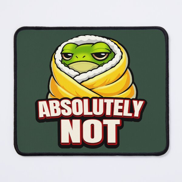 Item preview, Absolutely Not Frog – Funny Lazy Frog Meme designed and sold by RitaRuni1992.