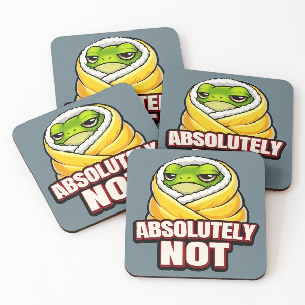 Item preview, Absolutely Not Frog – Funny Lazy Frog Meme designed and sold by RitaRuni1992.