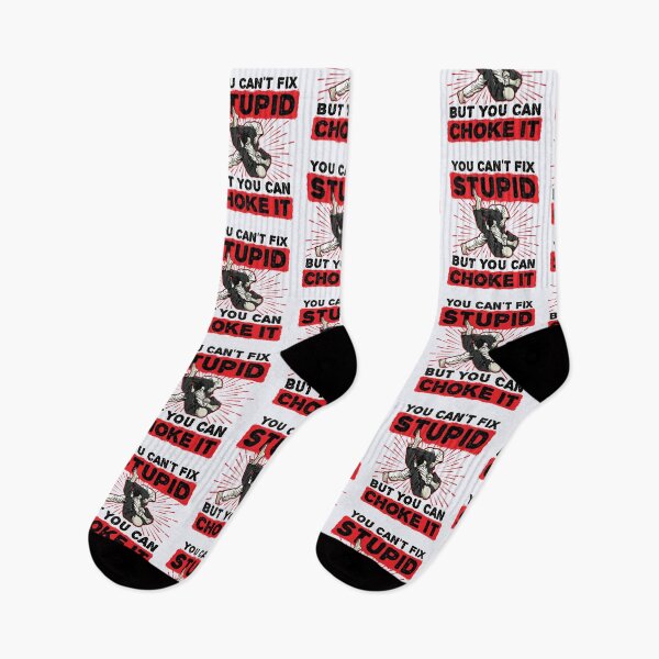 Item preview, Jiu Jitsu You Can't Fix Stupid But You Can Choke It designed and sold by jaygo.
