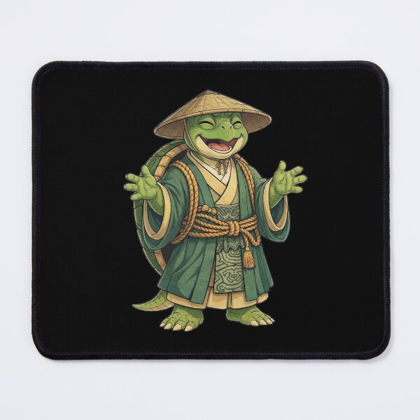 Item preview, Happy Samurai Turtle | Zen Tortoise Ronin | Funny Anime Turtle Shirt | Japanese Style Reptile Art designed and sold by Threadnovax.