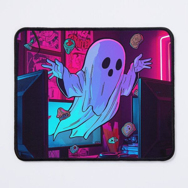 Item preview, Neon Ghost Gamer – Aesthetic Spooky Gaming Vibes designed and sold by BlackBoneArt.