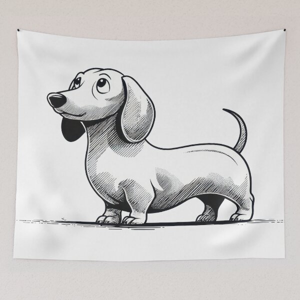 Item preview, Cute cartoon dog stands by itself designed and sold by anytka.