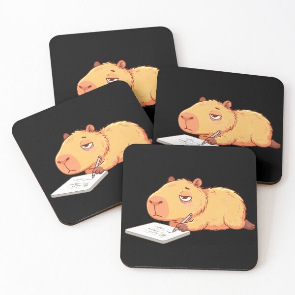 Item preview, Tired Capybara - Burnout designed and sold by DreamBrushy.