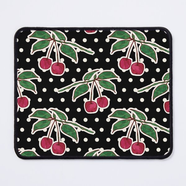 Item preview, Retro Vintage 50s cute cherries on polkadots designed and sold by Goddessart.