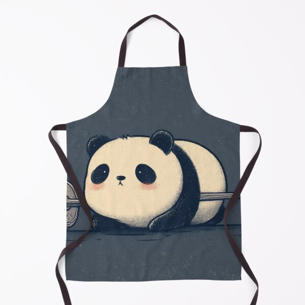 Item preview, Panda lifting weights in a gym designed and sold by anytka.