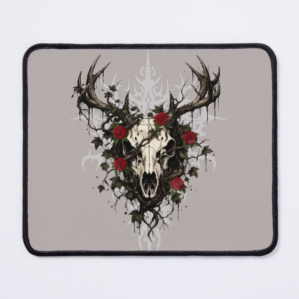 Item preview, Deer Skull With Vines designed and sold by ASarcasticSage.