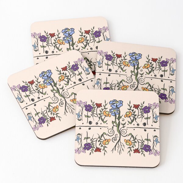 Artikelvorschau, Wildblumenmuster entworfen und verkauft von No Place Like Om ॐ.
