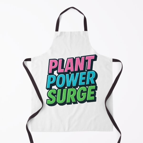 Item preview, Humorous Vegan T-Shirt Design with Bold Neon Typography - Plant Power Surge designed and sold by DrainedUwU.
