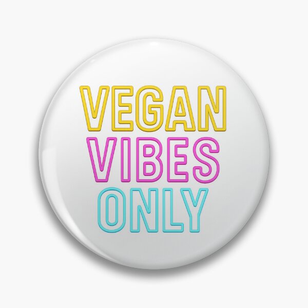 Item preview, Humorous Neon Vegan Vibes Only T-Shirt - Bold Eco-Friendly Typography Design designed and sold by DrainedUwU.