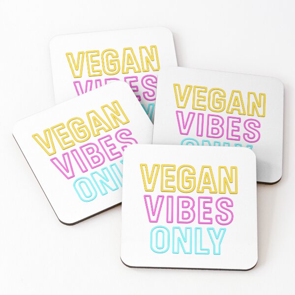 Item preview, Humorous Neon Vegan Vibes Only T-Shirt - Bold Eco-Friendly Typography Design designed and sold by DrainedUwU.