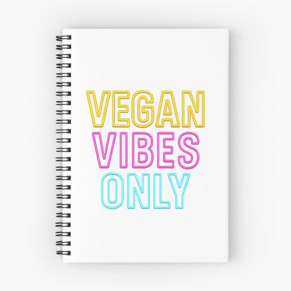 Item preview, Humorous Neon Vegan Vibes Only T-Shirt - Bold Eco-Friendly Typography Design designed and sold by DrainedUwU.