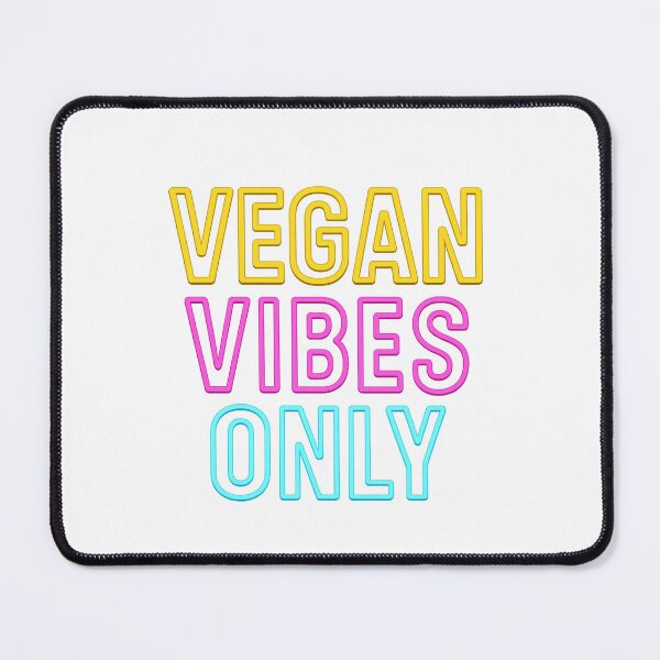 Item preview, Humorous Neon Vegan Vibes Only T-Shirt - Bold Eco-Friendly Typography Design designed and sold by DrainedUwU.