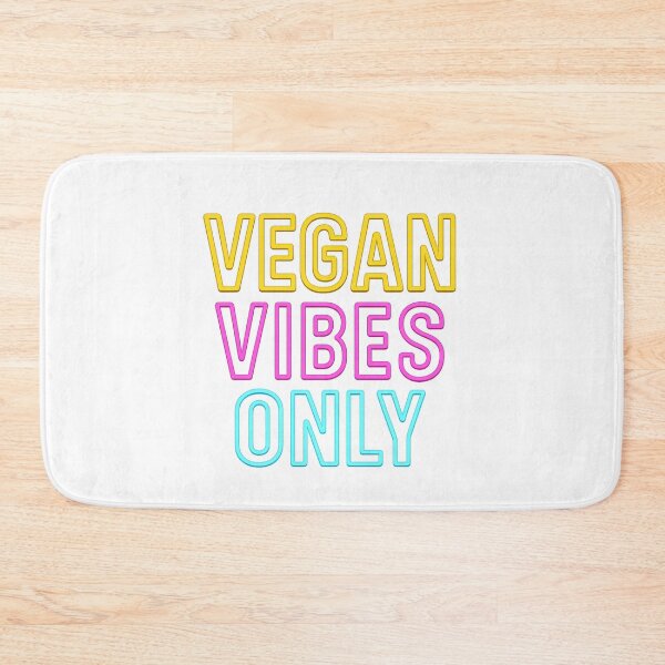 Item preview, Humorous Neon Vegan Vibes Only T-Shirt - Bold Eco-Friendly Typography Design designed and sold by DrainedUwU.