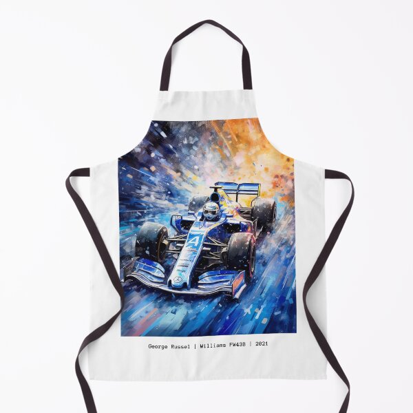 Item preview, George Russel Williams FW43B 2021 F1 Watercolour Painting Print designed and sold by PicTechNowArt.