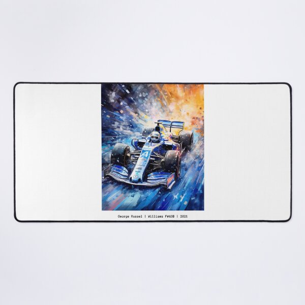 Item preview, George Russel Williams FW43B 2021 F1 Watercolour Painting Print designed and sold by PicTechNowArt.
