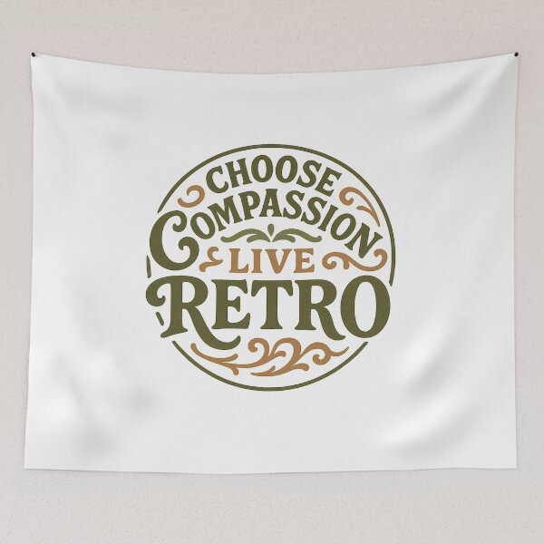 Item preview, Vintage Eco-Friendly Vegan Quote T-Shirt with Retro Typography Style designed and sold by DrainedUwU.
