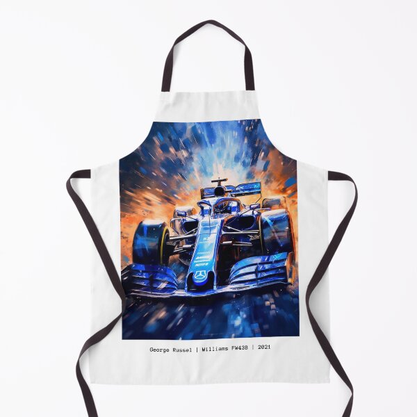 Item preview, George Russel Williams FW43B 2021 F1 Watercolour Painting Print designed and sold by PicTechNowArt.