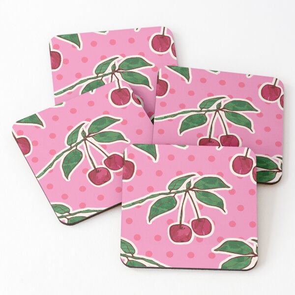 Item preview, Retro Vintage 50s cute cherries on polkadots designed and sold by Goddessart.