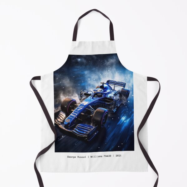 Item preview, George Russel Williams FW43B 2021 F1 Watercolour Painting Print designed and sold by PicTechNowArt.