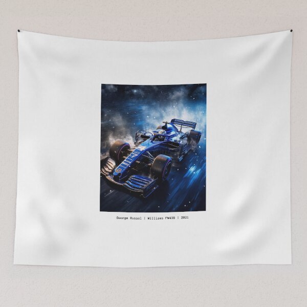 Item preview, George Russel Williams FW43B 2021 F1 Watercolour Painting Print designed and sold by PicTechNowArt.