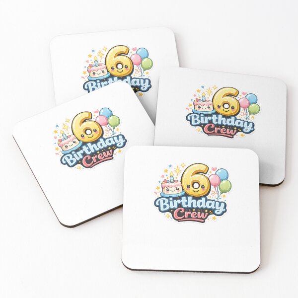 Item preview, 6th Birthday Crew Cute Kawaii Party Shirt Design designed and sold by CLOUTKULT.