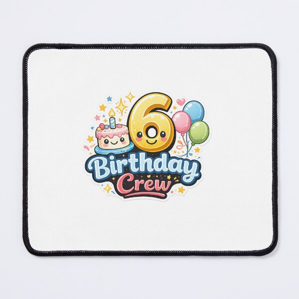 Item preview, 6th Birthday Crew Cute Kawaii Party Shirt Design designed and sold by CLOUTKULT.