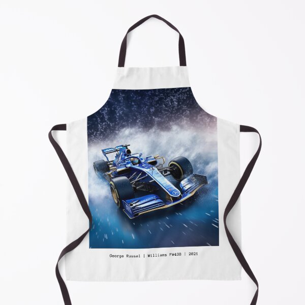 Item preview, George Russel Williams FW43B 2021 F1 Watercolour Painting Print designed and sold by PicTechNowArt.