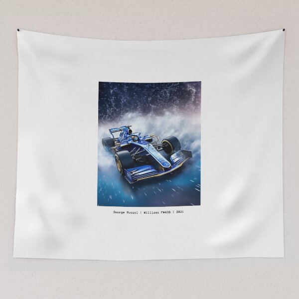 Item preview, George Russel Williams FW43B 2021 F1 Watercolour Painting Print designed and sold by PicTechNowArt.