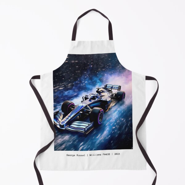 Item preview, George Russel Williams FW43B 2021 F1 Watercolour Painting Print designed and sold by PicTechNowArt.