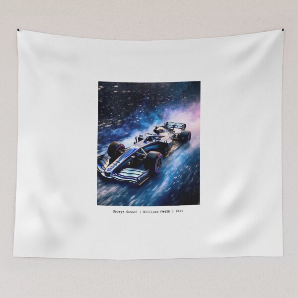 Item preview, George Russel Williams FW43B 2021 F1 Watercolour Painting Print designed and sold by PicTechNowArt.