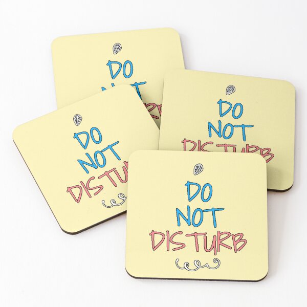 Item preview, “Do Not Disturb” minimalist phrase privacy humor introvert work home original gift designed and sold by AstronautMerch.