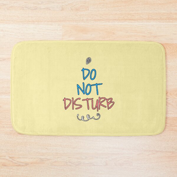Item preview, “Do Not Disturb” minimalist phrase privacy humor introvert work home original gift designed and sold by AstronautMerch.