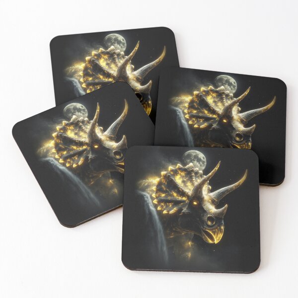 Item preview, Glowing Triceratops Dinosaur Shirt Mystical Night Scene designed and sold by Syrupulse.
