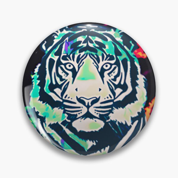 Item preview, colorful tiger designed and sold by wondersarbear.