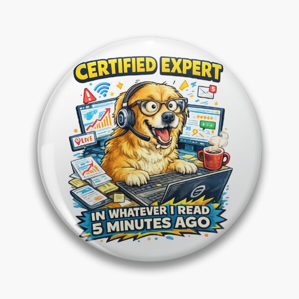 Item preview, Certified Expert Dog Meme designed and sold by rocknrollstyles.