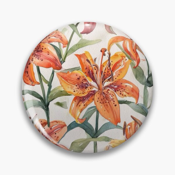 Item preview, Tiger Lillies in Bloom designed and sold by TinCatOutPost.