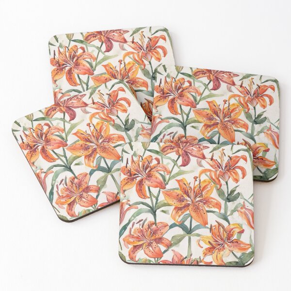 Item preview, Tiger Lillies in Bloom designed and sold by TinCatOutPost.