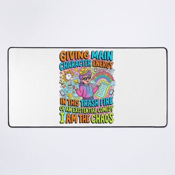 Item preview, main character energy — viral meme statement design designed and sold by ViralVisionsCreating .