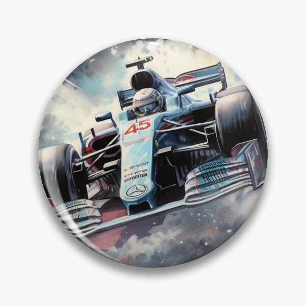 Item preview, Lewis Hamilton Mercedes W10 2019 F1 Watercolour Painting Print designed and sold by PicTechNowArt.