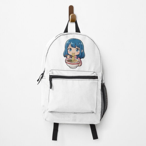 Item preview, Cute Anime Girl Eating Delicious Japanese Ramen designed and sold by ARYAM..