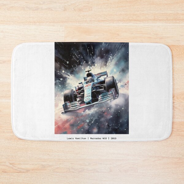 Item preview, Lewis Hamilton Mercedes W10 2019 F1 Watercolour Painting Print designed and sold by PicTechNowArt.