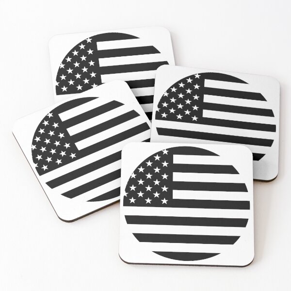 Item preview, Black and White USA Flag American Heritage designed and sold by NTGUILTY.
