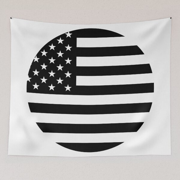 Item preview, Black and White USA Flag American Heritage designed and sold by NTGUILTY.