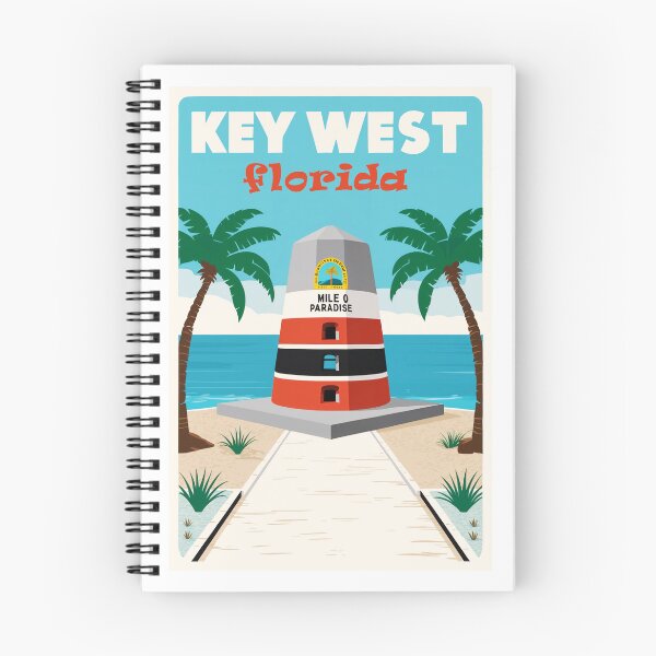 Item preview, Key West Southernmost Point Retro Travel Beach Art Print designed and sold by bobparduephoto.
