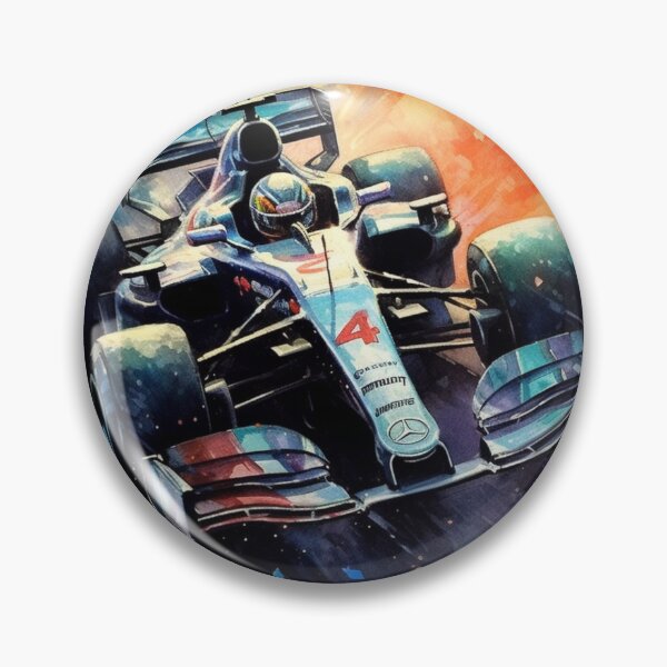 Item preview, Lewis Hamilton Mercedes W10 2019 F1 Watercolour Painting Print designed and sold by PicTechNowArt.