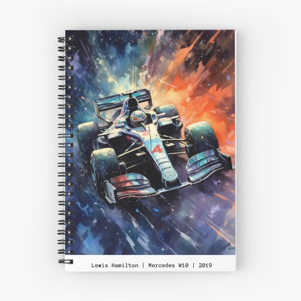 Item preview, Lewis Hamilton Mercedes W10 2019 F1 Watercolour Painting Print designed and sold by PicTechNowArt.