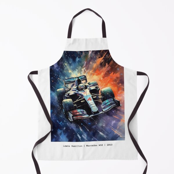 Item preview, Lewis Hamilton Mercedes W10 2019 F1 Watercolour Painting Print designed and sold by PicTechNowArt.